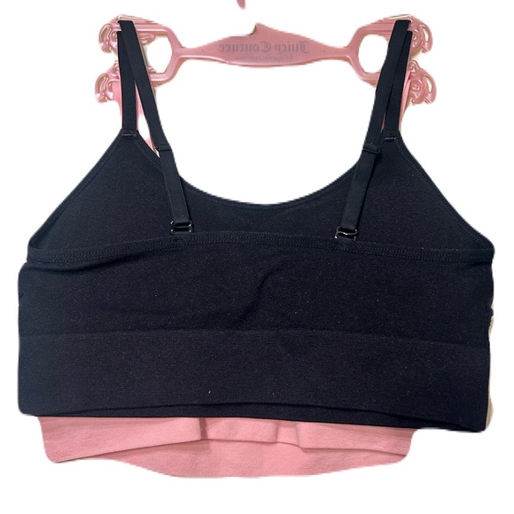 JUICY Couture Padded Bralette Sports Bra Pink Small - Picture 3 of 3